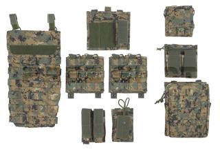 Plate Carrier Combo Modular Marpat Woodland by Invader Gear